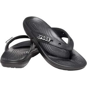 Crocs Unisex M2 W4 Black Classic Flip-Flop Sandals Slip On Casual Summer OS18-18